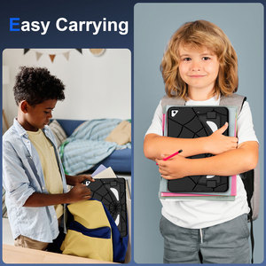 Funda Protectora Resistente a Impactos para iPad 5ª y 6ª Generación 9.7 Air <span class=keywords><strong>2</strong></span> <span class=keywords><strong>Pro</strong></span> 9.7 con Soporte Plegable, Correa para el Hombro, Diseño de Anime para Niños, Resistente - Product Image 6