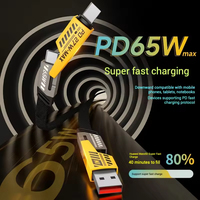 Cable de Carga Rápida PD de 65W al por Mayor, Cable USB Multifuncional 4 en 1 con Cubierta de Nailon, Cable de Aleación de Zinc para Reloj, Teléfono y Transferencia de Datos