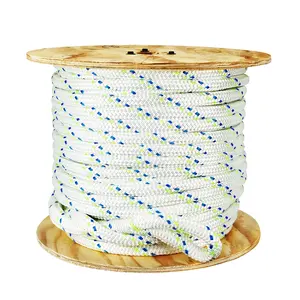 uhmwpe纤维覆盖聚酯绳双编织绳，用于游艇航行