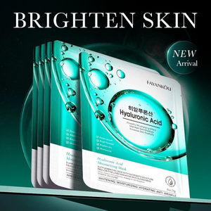 Fayankou Hydrating làm trắng sáng giữ ẩm tấm mặt nạ làm sạch lỗ chân lông Glycerin màu xanh lá cây trà thành phần - Product Image 3