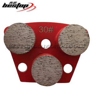 Outils abrasifs diamantés professionnels <span class=keywords><strong>de</strong></span> qualité supérieure à trois boutons pour le <span class=keywords><strong>meulage</strong></span> du <span class=keywords><strong>béton</strong></span> dur – OEM bienvenu - Product Image 5