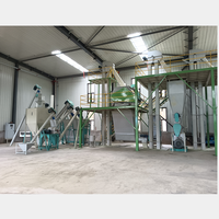 Ligne de production de granulés de poudre d'herbe, projet clé en main, ligne de production d'aliments concentrés pour poulets de chair