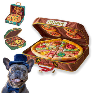 Jouet pour chien interactif de qualité supérieure, écologique, réaliste, imperméable, en forme de boîte à <span class=keywords><strong>pizza</strong></span>, rembourré, de la marque Manufacturer Premium Quality Luxury. - Product Image 1