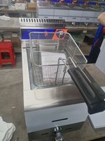 Friteuse à gaz KFC Frymaster 18L à cylindre unique, friteuse à frites de table GPL avec robinet d'huile, équipement pour poulet frit