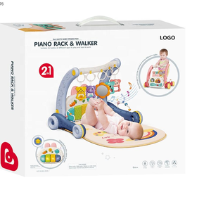 Jouet multifonctionnel <span class=keywords><strong>pour</strong></span> bébé 2 en <span class=keywords><strong>1</strong></span> : chariot musical et trotteur avec musique et dessins animés - Product Image 5