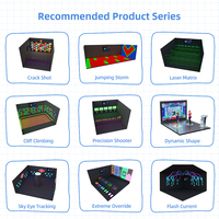 Centre de divertissement intérieur Funspace, jeux interactifs à plusieurs joueurs, activation par lumière LED, lancer de balle, jeux muraux interactifs, activation de jeu