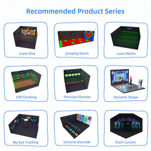 Centre de divertissement intérieur Funspace, jeux interactifs à plusieurs joueurs, activation par lumière LED, lancer de balle, jeux muraux interactifs, activation de jeu - Product Image 6