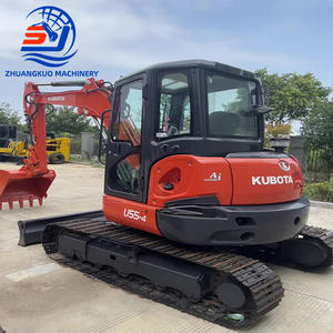 Escavatore Mini Usato Originale Giapponese Kubota U55-4, Escavatore Cingolato da 5 Tonnellate Kubota U55 con Lame Spingiterra - Product Image 3