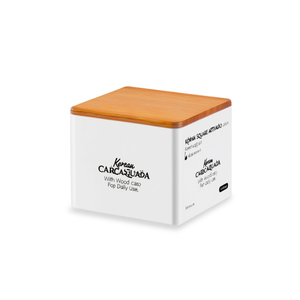 Caja de pañuelos cuadrada coreana de bambú con tapa de madera para uso diario - Product Image 2