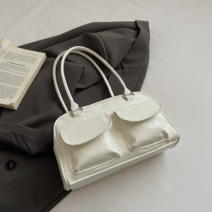 Sac à main haut de gamme pour femme style coréen 2026, décontracté et polyvalent, avec fermeture éclair, double poignée et doublure en polyester - Product Image 6