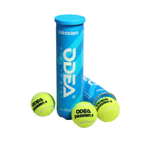 Ballons de tennis de plage ODEA PASSION Series, 57% laine, certifiés ITF, durables, pressurisés, portables, personnalisables, de qualité supérieure