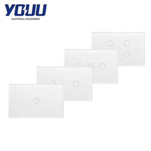 YOUU <span class=keywords><strong>Smart</strong></span> <span class=keywords><strong>Wi</strong></span>-<span class=keywords><strong>Fi</strong></span> Glass Touch <span class=keywords><strong>Switch</strong></span> 220V/240V Home <span class=keywords><strong>Light</strong></span> Interruptor de pared con NFC Personalizable Max 10A Corriente - Product Image 1