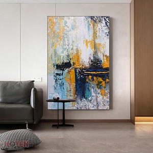 HOTEN - Pintura <span class=keywords><strong>al</strong></span> Óleo de Paisaje Hecha a Mano sobre Lienzo con Efecto de Textura Gruesa, Enrollable, Tamaño Personalizable, Original - Product Image 3