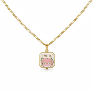 Collana alla Moda per Mamme con Scatola Quadrata Apribile Rosa, Regalo Speciale di Gioielleria per Mamma - Product Image 5