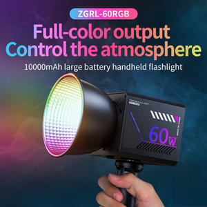 48W Battery-Powered COB RGB LED Video <strong>Light</strong> with 2800K-6500K Color Temp Portable Mini Design for Photography &amp; Video Recording - Product Image 1