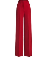 Pantalon de Bureau Femme Personnalisé à Jambes Larges Taille Basse, Long pour le Printemps, Tenue de Bureau pour Dames, Vente Directe Usine