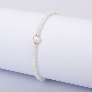 Woven <b>Bracelet</b> Fashionable Natural Rice <b>Beads</b> Simple Woven <b>Bracelet</b> for Women Uionen 2302 - Product Image 3