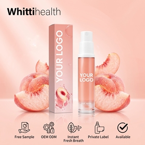 Spray buccal longue durée personnalisé contre <span class=keywords><strong>la</strong></span> mauvaise haleine, saveur naturelle fraise orange raisin, solution rafraîchissante pour l'haleine - Product Image 2