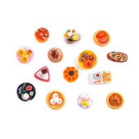 Petits pains artificiels, miniatures de nourriture, ornements de jeu, accessoires en résine pour DIY, design adorable pour magasins de proximité et supermarchés, gâteaux et aliments.