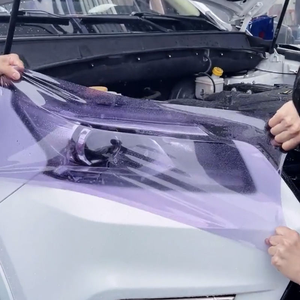 Pellicola per Fari Auto Fotocromatica UV Che Cambia Colore da Bianco a Nero/Viola, Pellicola PPF per Fari - Product Image 3