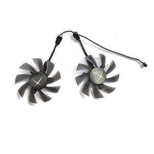 สำหรับเอ็กซ์เอฟเอ็กซ์ ราเดอน RX460 <span class=keywords><strong>470</strong></span> 470D 474 480 แบล็ค วูล์ฟกราฟิกการ์ดพัดลมทดแทน - Product Image 6