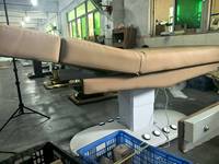 Table de massage électrique professionnelle avec dossier réglable à 4 moteurs, éponge haute densité, structure en fer - Mobilier de salon commercial