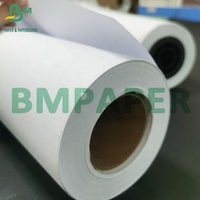 Papel plotter Hi - Bright 20lb 24lb 24 ''* 150 'Papel bond de presentación limpia para impresión de ingeniería