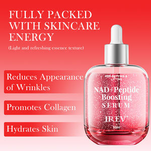 Sérum Visage Anti-Âge OEM 30ml à Marque Blanche, Boostant NAD+ et Peptides, avec Niacinamide et Collagène, Effet Lifting Anti-Âge - Product Image 3
