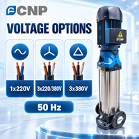 Pompe centrifuge verticale multi-étages en acier inoxydable série CDM, multi-tension, IP55 TEFC, pour le surpressionnement de l'eau - Offre Spéciale