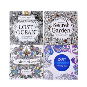 Libro da colorare antistress per adulti Secret Garden, libro da <span class=keywords><strong>disegno</strong></span> fai da te con mandala, foresta e oceano per bambini e adulti - Product Image 5