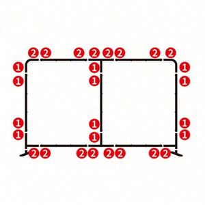 Vintage 10x10 Ft Portable Retro <b>Wedding</b> Backdrop with Paper <b>Frame</b> Custom Color Letterpress Printing for Promotional Events - Product Image 2