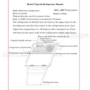 Refrigerador de 16L para Maletero Trasero de Tesla Model Y 2019-2023, Mini Nevera Portátil con Compresor para Refrigeración y Almacenamiento - Product Image 6