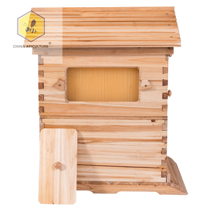 Herramientas de apicultura, 10 marcos, flujo de madera de abeto encerado, flujo de <span class=keywords><strong>colmena</strong></span>, caja de abejas, <span class=keywords><strong>colmena</strong></span> de abeja con 7 uds, marcos de flujo - Product Image 3
