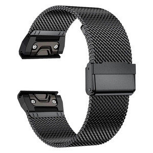Bandas de reloj inteligente Hebilla de acero inoxidable Correa de reloj milanesa de metal para Garmin Fenix7X <span class=keywords><strong>7Pro</strong></span> 6X 6 - Product Image 5