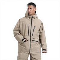 Veste de ski unisexe pour sports d'hiver en plein air, snowboard, chaude, respirante, imperméable, coupe-vent, 100% polyester, imprimé par transfert thermique, fermeture éclair