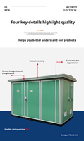 Transformateur de Boîtier Européen 630 kVA, Sous-Poste Préassemblé YBW, Ensemble Complet pour Station de Distribution d'Éclairage Public