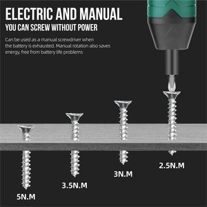 Juego de Destornilladores Eléctricos Xv de 3.6V con Cargador, Batería Recargable, Herramienta de Reparación para el Hogar, Mini Taladro Multifuncional para Bricolaje - Product Image 4