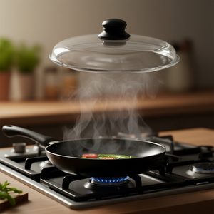 Glass <b>Lid</b> Brilliant 28 Cm Round Plastic Handle Model 70030-104023 for <b>Pans</b> - Product Image 3
