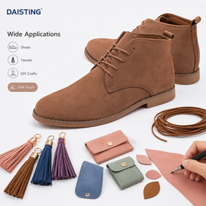<span class=keywords><strong>Simili</strong></span> <span class=keywords><strong>cuir</strong></span> suédé en microfibre PU 0,8 mm, tissu synthétique nubuck doux pour chaussures, sacs, pompons, ceintures, artisanat DIY, matériaux de rembourrage - Product Image 2