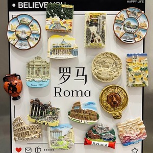 Imanes de Resina Magnéticos Personalizados con Diseño Art Deco 3D para <span class=keywords><strong>Turismo</strong></span> Urbano Transfronterizo, Recuerdos Culturales Creativos de Tamaño Mediano - Product Image 3