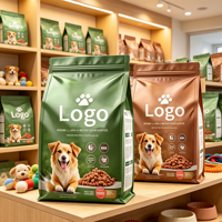 Sacs à friandises pour chats et chiens personnalisés, imprimés, de qualité alimentaire, résistants à l'humidité, à fond plat, avec fermeture éclair refermable, 8 côtés scellés, 5 kg, 10 kg, 15 kg