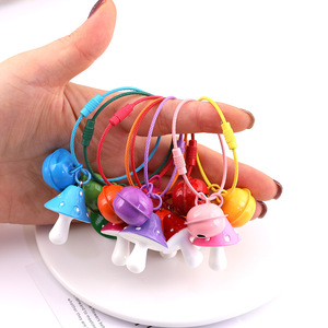 Colorful Wire Loop Mushroom Bell Pendant Diy Jewelry Accessory For Bag And Earphone Case Ornament - Product Image 2