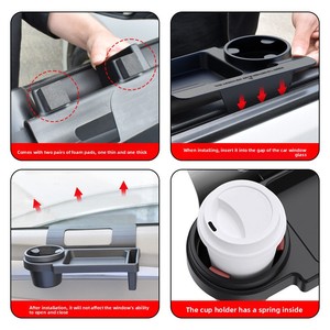 Boîte de rangement multifonctionnelle pour voiture Shunwei, à suspendre sur la portière latérale, porte-téléphone portable et porte-gobelet, modèle SD-151981617 - Product Image 3