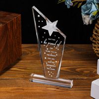 Prix d'appréciation des employés signe prix retraite au revoir cadeau d'adieu acrylique prix personnalisé trophée en cristal