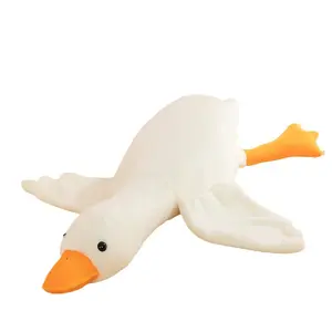 Big white goose pillow plush toy goose doll Washable Weighted Swan Plush Stuffed Big White Goose Plush Toy for Children all ages