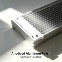 Dissipateur thermique en aluminium extrudé sur mesure OEM pour plaque de refroidissement liquide industrielle et substrat de plaque froide