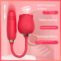 Großhandel Rosen Vibrator für Frauen, Kitzelsauger, Brustwarzenstimulator, Klitorissauger, Rosen Vibrator Sexspielzeug für weibliche Masturbation