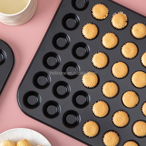 Moule à mini cupcakes antiadhésif à 48 cavités en acier inoxydable, moule à muffins, moule à gâteaux chiffon et gâteaux éponge - Product Image 4