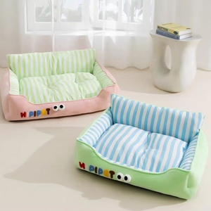 Divano Letto per Animali Domestici, Cuccia Morbida in Peluche per <span class=keywords><strong>Cani</strong></span> e Gatti di Piccola e Media Taglia, Tappetino Aperto Morbido e di Supporto per Gattini e Cuccioli da Interno - Product Image 2