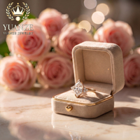 Bague en moissanite personnalisable en argent sterling S925 avec pierre précieuse, certifiée IGI, adaptée à diverses occasions